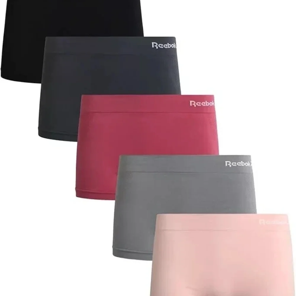 Reebok Women's Seamless Boyshorts - 5 Pack - Picture 1 of 4